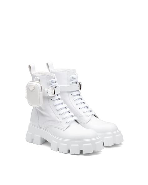 prada boots men white|Prada combat boots men.